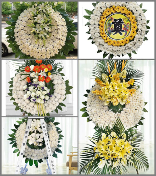 湖北襄阳市南漳县九集镇邓家集村花圈速递